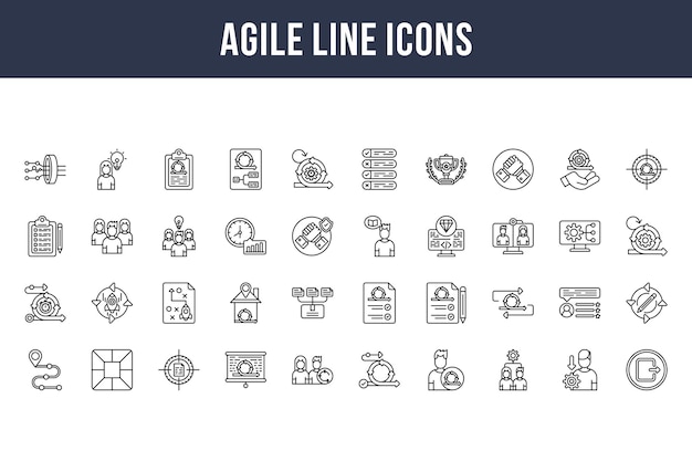 Icone della linea agile