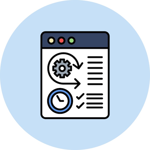 Agile Software Development Flat Illustration