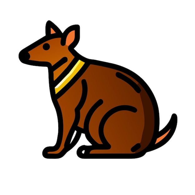 Vector agouti rodent brown icon vector illustration