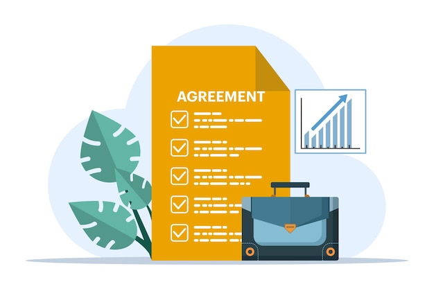 agreement concept collaboration business contract entrepreneur business deal collaboration