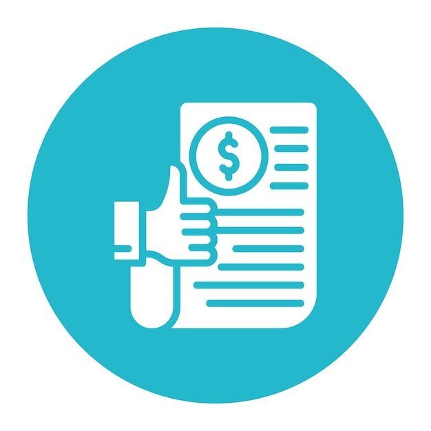 Vector agreement like icon vector image can be used for documents and files