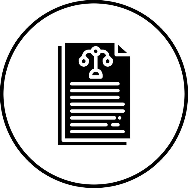 Икона векторного соглашения иллюстрация иконного набора crime and law