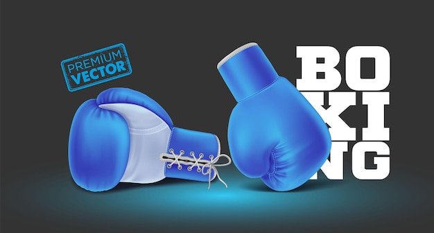 agressie atleet achtergrond banner blauwe doos bokser boksen cartoon kampioen competitie