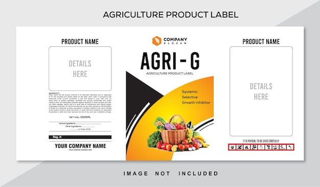 agricultural pesticides label design agriculture product label for product line bottle