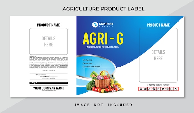 agricultural pesticides label design agriculture product label for product line bottle
