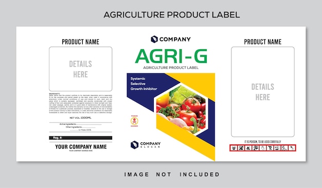 agricultural pesticides label design agriculture product label for product line bottle