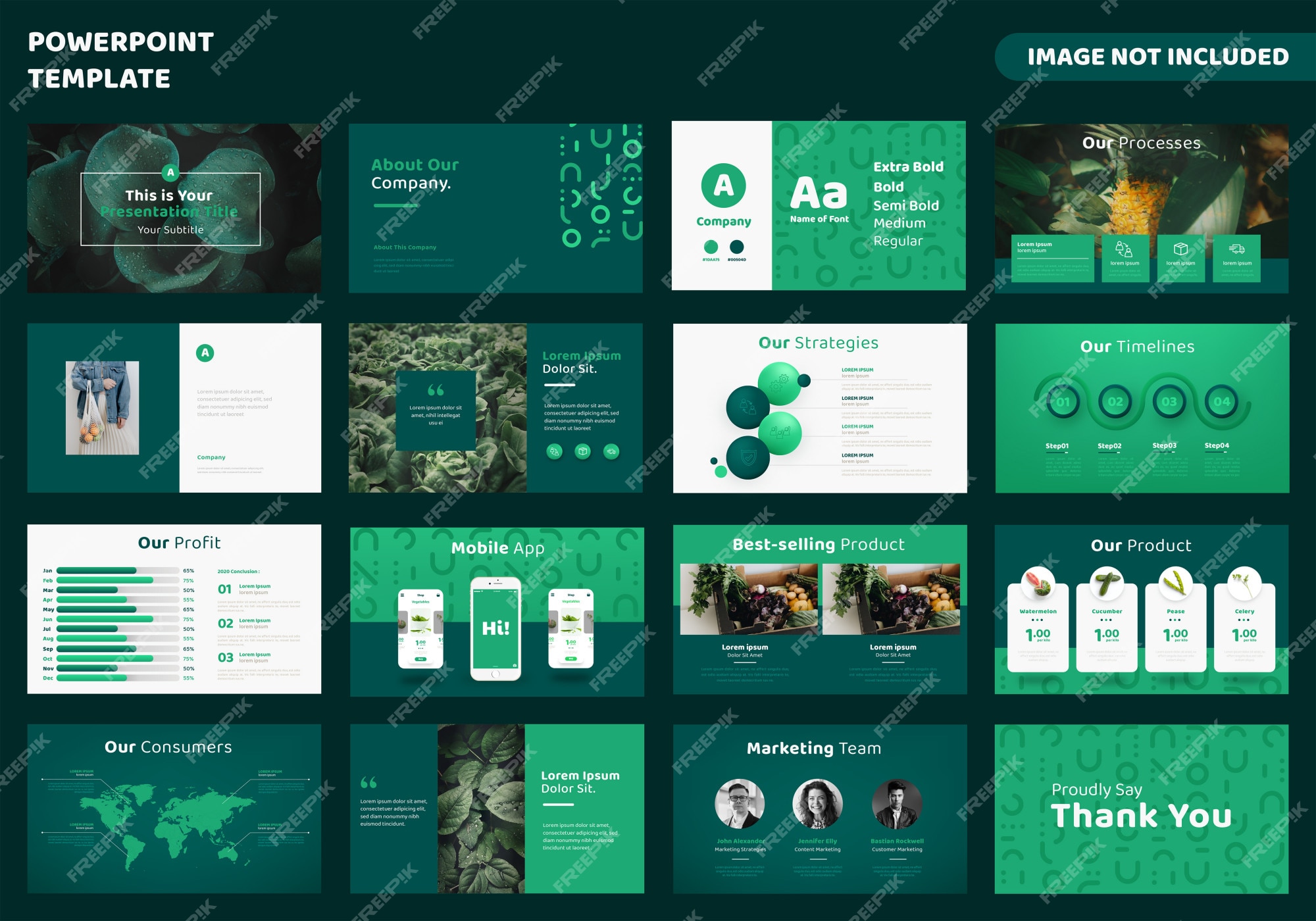 Premium Vector | Agriculture business powerpoint presentation template