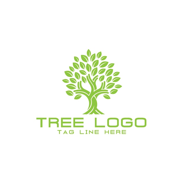 agriculture farming natural tree eco logo design