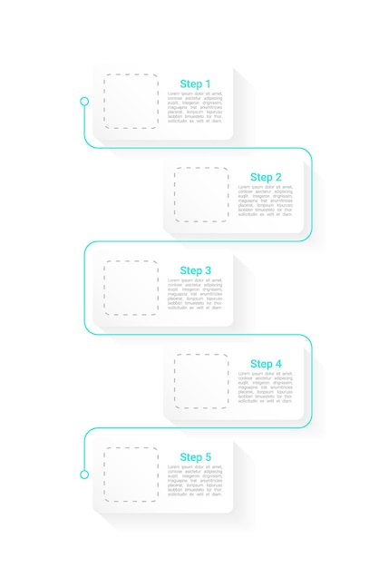 Agriculture industry infographic chart design template Abstract infochart with copy space Instructional graphics with 5 step sequence Visual data presentation Roboto Medium Light fonts used