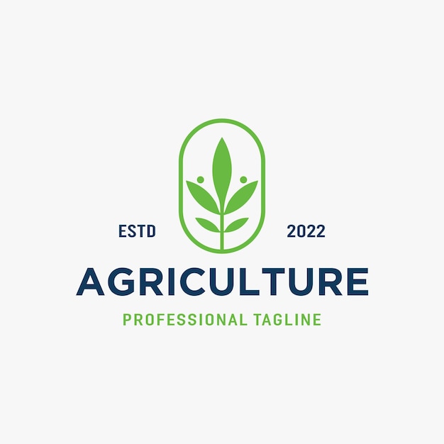 Вектор Шаблон дизайна логотипа сельского хозяйства