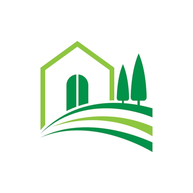 Иллюстрация дизайна логотипа сельского хозяйства