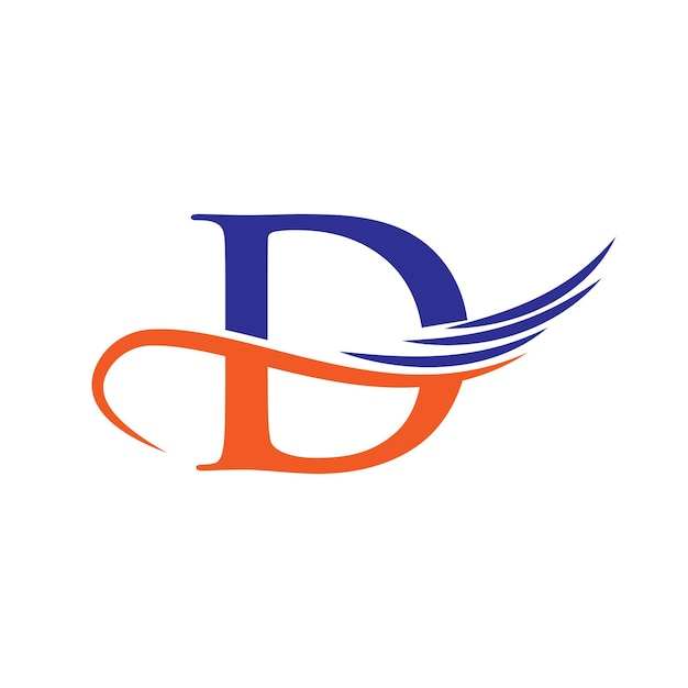農業のロゴ 文字Dのコンセプト 農場のロゴ アルファベットに基づいて ベーカリー パン パステリー 家庭産業 ビジネスアイデンティティ