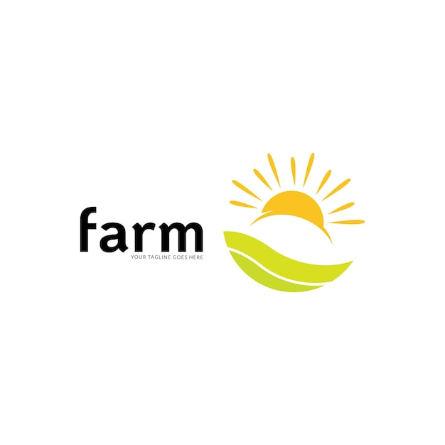 agriculture logo template vector template.