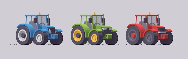 Agriculture machine isolated on gray