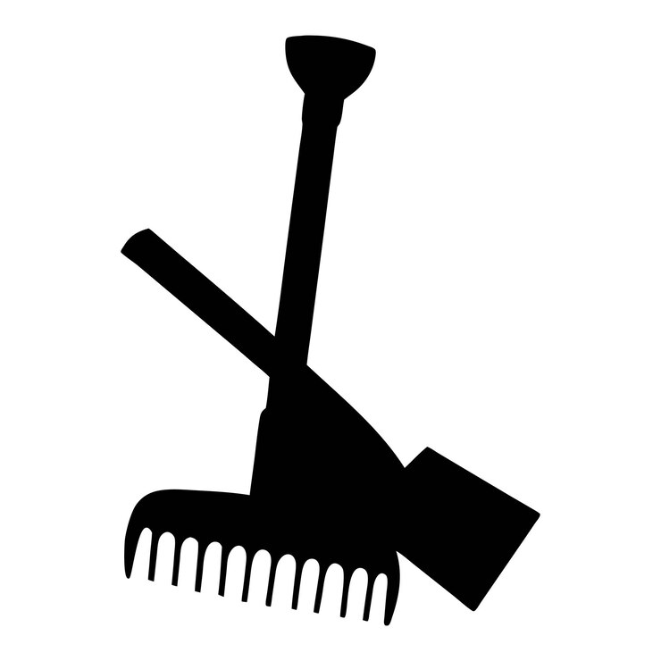 Vector agriculture tools clip art illustration