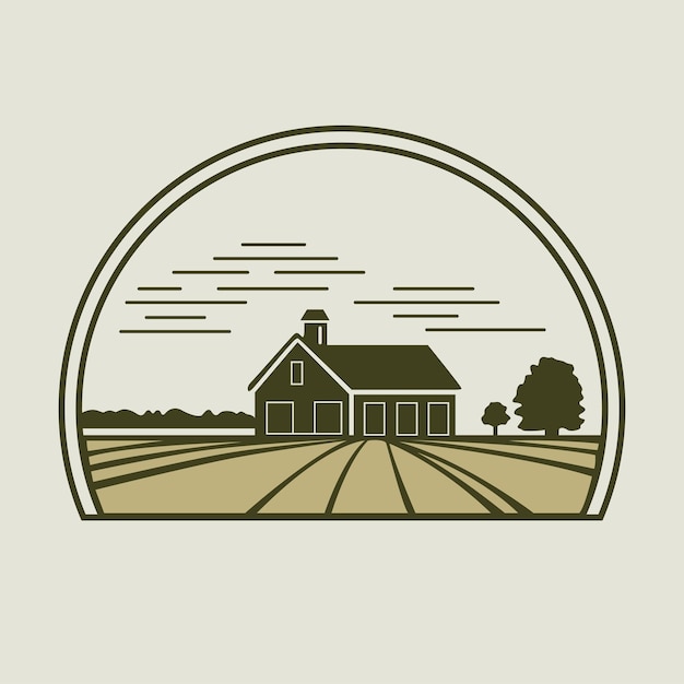 Agriculture vector icon design Farm logo template