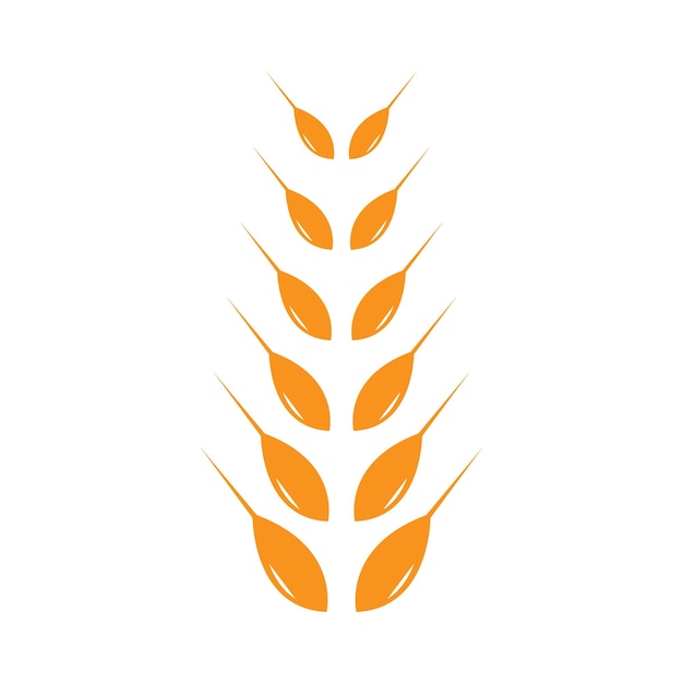 agriculture wheat logo template vector icon design