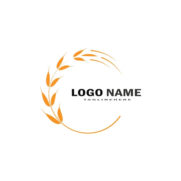 Вектор Дизайн иконок вектор шаблон логотипа пшеницы сельского хозяйства