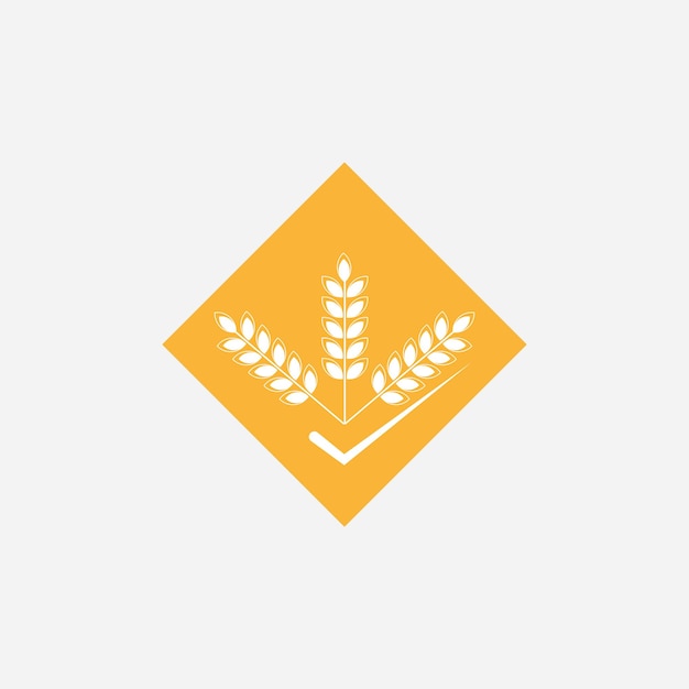 Agriculture wheat logo vector