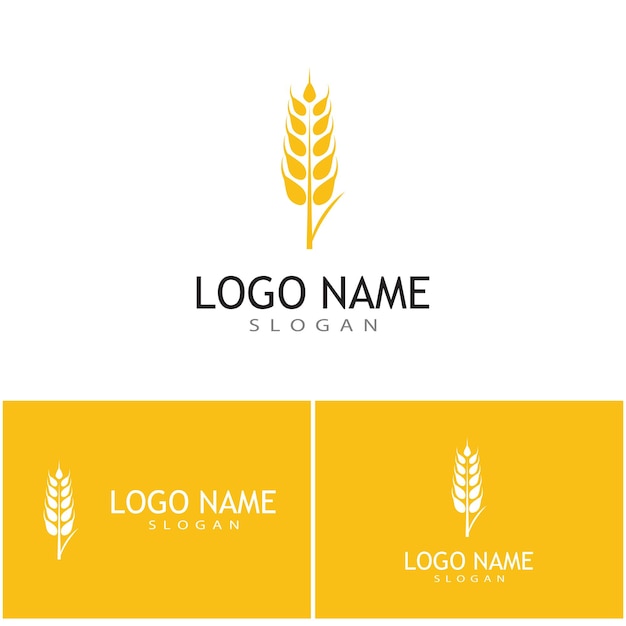 Agriculture wheat vector icon design