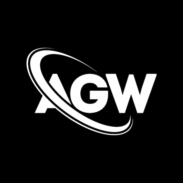 Vector agw logo agw letter agw letter logo design initials agw logo linked with circle and uppercase monogram logo agw typography for technology business and real estate brand