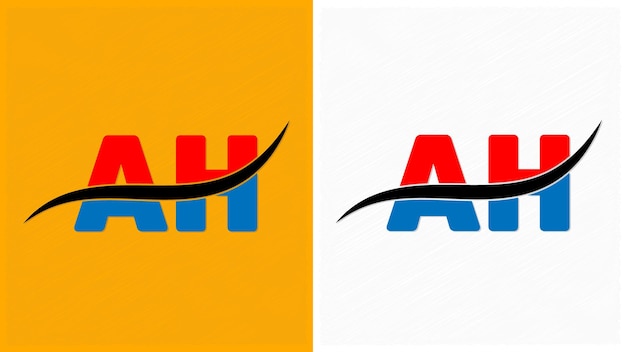 Vector ah letter logo