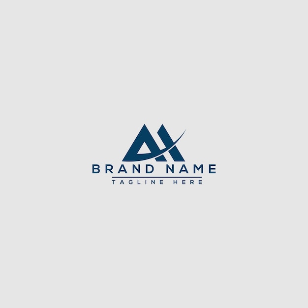 AH Logo Design Template Vector Graphic Branding Element