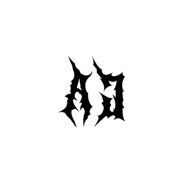 AH monogram logo design letter text name symbol monochrome logotype alphabet character simple logo
