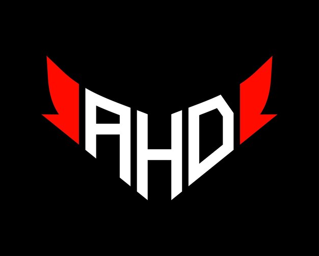 Vector ahd letter logo design