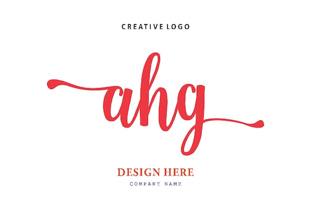 AHG-beletteringlogo is eenvoudig, gemakkelijk te begrijpen en gezaghebbend