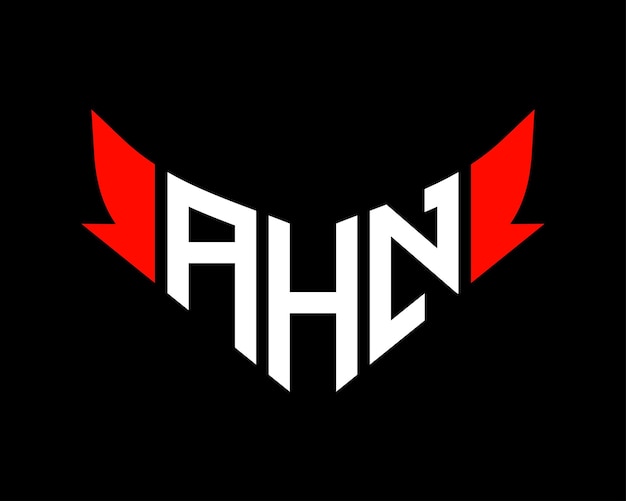 Vector ahn letter logo design