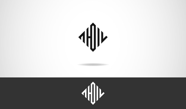 AHOIV Squire Monogram Letter Logo Design