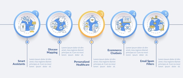 Инфографический шаблон приложения ai