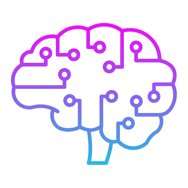 AI ブレイン アイコン