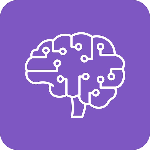 AI ブレイン アイコン