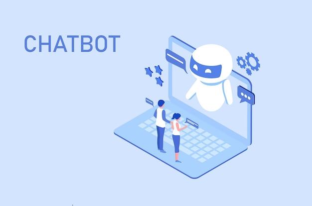 ai chat bot technology concept