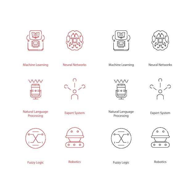 AI Fundamenten Vector Icon Design