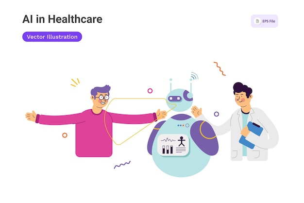 AI in Healthcare Illustration