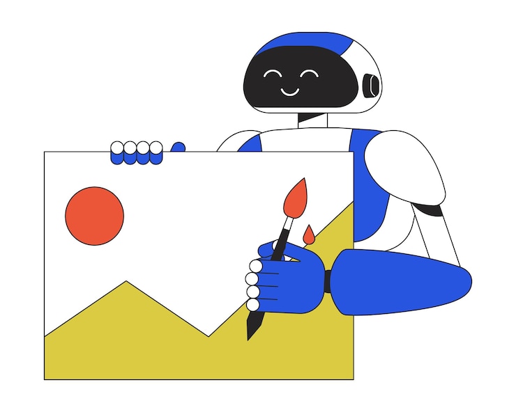 Vector ai イメージ ジェネレーター ライン コンセプト ベクトル スポット イラスト