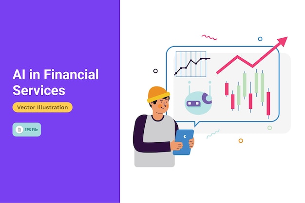 AI in financiële dienstverlening illustratie