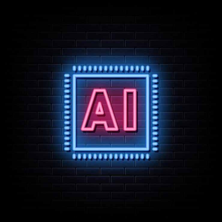 Vector ai logo neon signs  