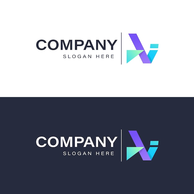 Ai-logo ontwerpconcept