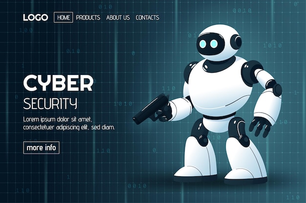 Ai robot cybersecurity website robot bewaker