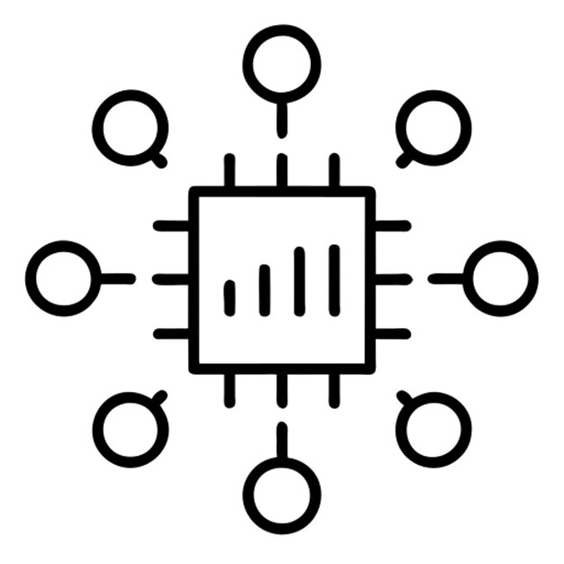 テクノロジー デジタルパターン ピクトグラム