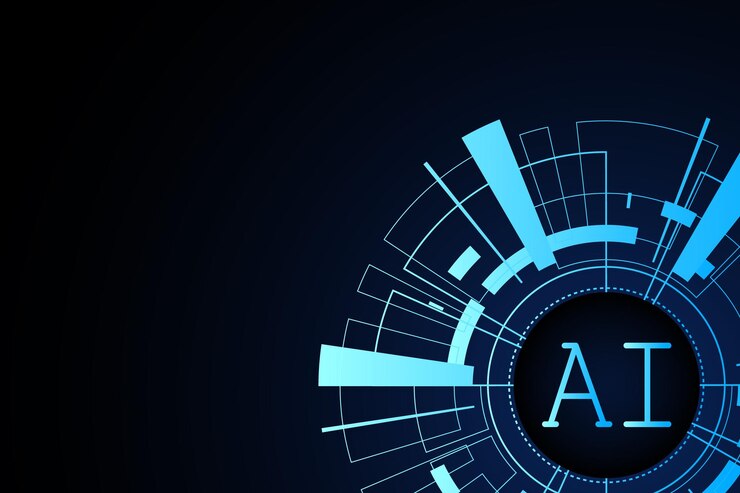 Vector ai technology in a futuristic cyberpunk style