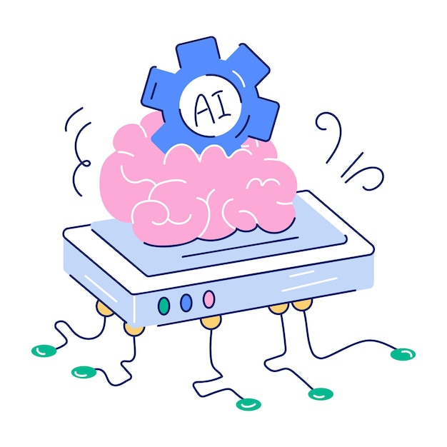 AI Technology Hand Drawn Illustrations