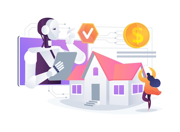 aibacked mortgage approvals abstract concept vector illustration real estate expedite the mortgage