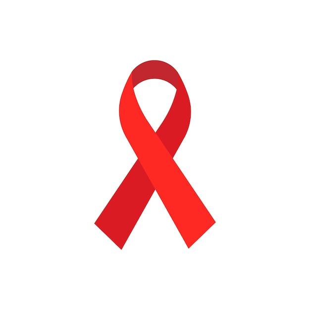 Vector aids awareness ribbon icon
