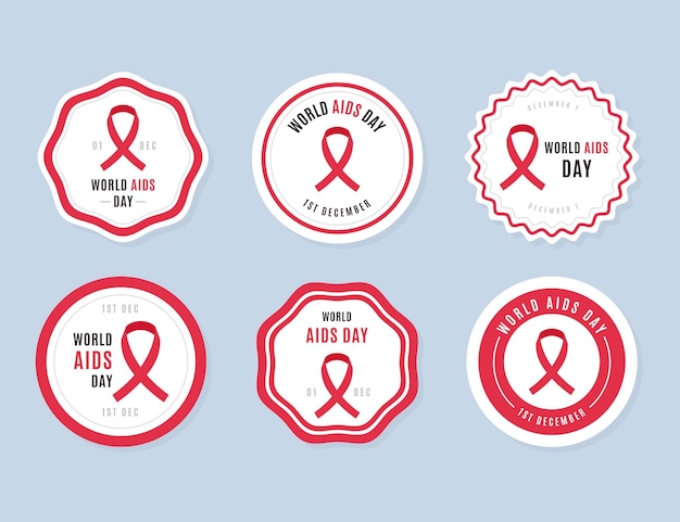 Aids day labels pack