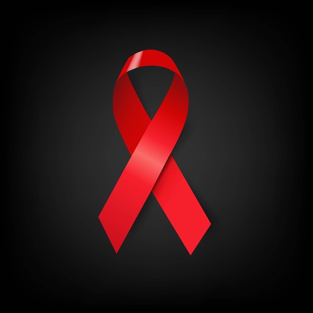 Aids Day Symbol Red Ribbon